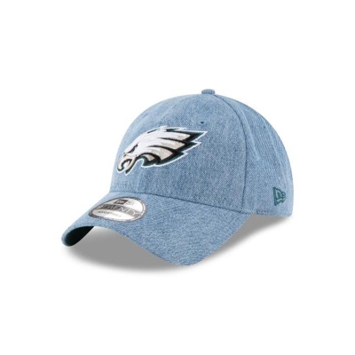 Blue Philadelphia Eagles Hat - New Era NFL Washed Out 9TWENTY Adjustable Caps USA3904576